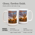 thumbnail image 4 of 15 fl oz Ceramic Mug, Arizona, Javelina and Cactus, Dishwasher & Microwave Safe, 4 of 5