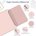 thumbnail image 2 of Fintie Sleeve Case for MacBook Air 13.6 M3 M2 / MacBook Pro 14 / MacBook Pro 13 M2 (2016-2023) / MacBook Air 13.3 - Premium PU Leather Slim Bag Cover with Stand Feature, Pink, 2 of 7