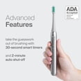 thumbnail image 4 of AquaSonic Icon Slim Electric Toothbrush - For Adults and Kids, Magnetic Holder, Travel Case, Rechargeable (Silver), 4 of 8