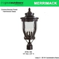 thumbnail image 5 of Minka Lavery Merrimack Collection 24" High Outdoor Post Mount Light, 5 of 6