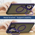 thumbnail image 2 of Dteck Magnetic Case for Samsung Galaxy A05S ,Shockproof Translucent Matte PC+TPU Case Compatible with MagSafe Built-in Camera Stand  Back Cover for Samsung Galaxy A05S,Purple, 2 of 8