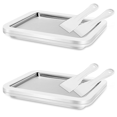 thumbnail image 1 of Ice Cream Sorbet Frozen Yogurt Machine Quick Cooling Plate with Scrapers Perfect for Making Soft Ice Cream and Smoothies,2 ice cream machine 4 scrapers, 1 of 8