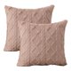 thumbnail image 1 of Juego de 2 fundas de almohada con patrón suave para decoración del hogar, 18 x 18 pulgadas, 1 of 5