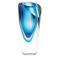 thumbnail image 2 of 7.5" Mouth Blown Glass Blue Vase, 2 of 2
