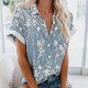 thumbnail image 4 of Mujeres Pantalones Cortos Impresos Blusas de Manga Corta Y Top Regular, Vestido de Moda de Verano Casual para Mujeres, 4 of 4