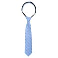 thumbnail image 2 of Spring Notion Boys' Pre-tied Woven Zipper Tie X-Large Light Blue Dotted, 2 of 4