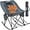 Grey, variant on Rocking Camping Chair, Luxury Padded Recliner, Oversized Folding Lawn Chair with Pocket, Heavy Duty for Outdoor/Picnic/Lounge/Patio, Portable Camp Rocker Chairs with Carry Bag, Blue