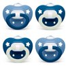 NUK Orthodontic Pacifiers, 6-18 Months, Blue, 4 Count