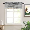 thumbnail image 2 of Abstract Grey Valances for Windows Gradient Beach Ocean Wave Oil Painting Rod Pocket Curtain Valance Window Treatment Short Curtains for Kitchen Living Room, 60"x18", 2 of 5