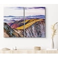 thumbnail image 1 of PixonSign Canvas Print Wall Art Set Purple-Hue Rolling Hills Forest Nature Wilderness Photography Realism Contemporary Landscape Colorful Multicolor Ultra for Living Room, Bedroom, Office - 16"x24"x2, 1 of 5