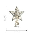 thumbnail image 3 of 2025 Christmas Tree Topper Star with Warm White LED Lights - 12.5 Inch Glitter Sparkle Tree Topper for Holiday Home Decor, Fits Most Standard Size Xmas Trees, 3 of 8