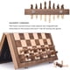 thumbnail image 4 of Juego de ajedrez AMEROUS magnético de madera de 38 cm con 2 reinas adicionales, 4 of 9