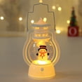 thumbnail image 4 of Luoshdecor Flameless Village Candles Oil Lamps,2Pcs Battery Operated LED Candle Lantern,Farmhouse Decorations for Home Party, Winter Holiday Gifts 5 in, 4 of 5