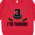 thumbnail image 3 of Inktastic 3rd Birthday Ice Hockey Sports Boys Party Toddler Sweatshirt, 3 of 4