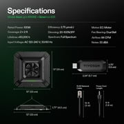 VIVOSUN Smart Grow System with The AeroLight A100SE, 100W LED Grow Light w/Integrated Circulation Fan & GrowHub Controller E25