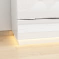 thumbnail image 6 of WIAWG High Gloss Dresser with Lights, Modern Glossy 8 Drawer Dresser with Curved Edge for Bedroom White, 6 of 8