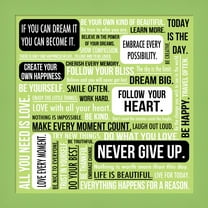 Great Art Now Never Give Up 4 by Louise Carey, Framed Wall Art, 14W x 14H