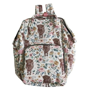 Cow print hotsell diaper bag backpack