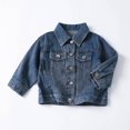 thumbnail image 6 of Kids Jackett for Boys Button Down Denim Jacket Children Casual Jacket Blue Jacket for Boys Kids Fall Jacket 4-5 Years, 6 of 8