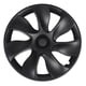 thumbnail image 5 of 4 Uds. Tapacubos de 19 pulgadas estilo torbellino cubierta de llanta de rueda deportiva reemplazo para Tesla modelo Y 2020 a 2023 negro mate Jadeshay A, 5 of 8