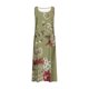 thumbnail image 5 of Vestido de Verano para las Mujeres sin Mangas Lino-Look Impreso Maxi, Suelto Fluido Y Vestido Sexy de Moda para las Mujeres, 5 of 5