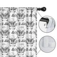 thumbnail image 4 of Blackout Kids Curtains,White Highland Cow Bathtub Flower Pattern Childrens Insulated Curtains Set Of 2,Bedroom Essentials,Toddler Room Decor 42"x84", 4 of 5