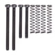 thumbnail image 2 of Tornillos y resortes de hierro para cordal de bajo eléctrico Negro, 2 of 9