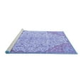 thumbnail image 2 of Ahgly Company Machine Washable Indoor Square Persian Blue Traditional Area Rugs, 7' Square, 2 of 4