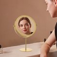 thumbnail image 6 of Usloyux Under $5 Rotatable Makeup Mirror, Desktop Vanity Mirror with Storage Base, Adjustable Beauty Mirror for Dormitory Home, Portable Dresser Mirror with Stand, 6 of 6