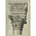 thumbnail image 2 of Anonymous 18x24 White Modern Wood Framed Museum Art Print Titled - Italian Renaissance Column, 2 of 4