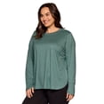 thumbnail image 3 of RBX Active Women's Plus Size Super Soft Yoga Long Sleeve Tunic Top, 3 of 5