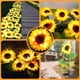 thumbnail image 4 of Matsuzay Luz de girasoles solares para exteriores, IP65, resistente al agua, para jardín, camino, parque, Patio, porche, decoración de pasarela, Iluminación y accesorios Tres cabezas Matsuzay HA073198-02, 4 of 6