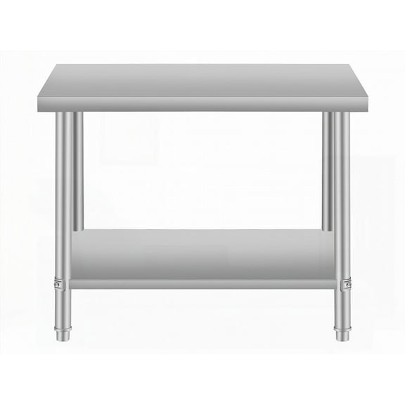 36''*24'' Stainless Steel Work Table for Restaurant & Home, Durable & Ideal for Food Prep