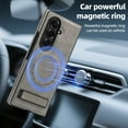thumbnail image 5 of Decase for Samsung Galaxy Z Fold 7 5G Magnetic Case with Stand, Compatible with Mag-Safe,Built-in Invisible Kickstand,Luxury PU Leather Anti Slip Shockproof Protective Case for Z Fold 7,Gray, 5 of 8