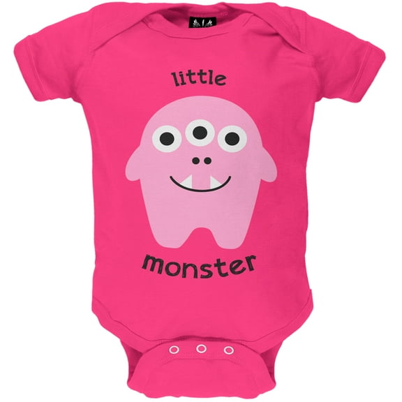 Old Glory Little Monster 2 Pink Short Sleeve Baby One Piece