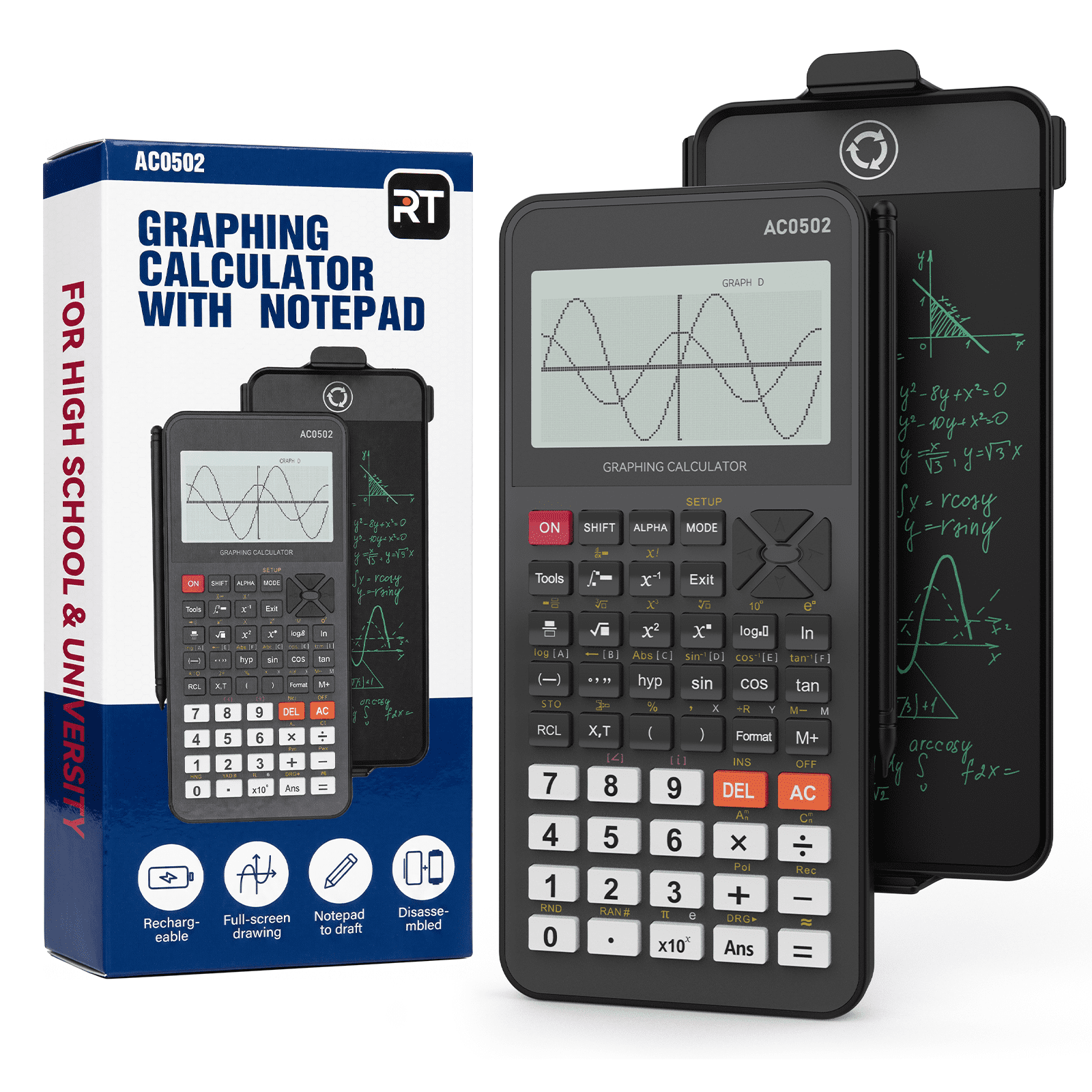 Casio FX-9750GIII Graphing Calculator, 21-Digit LCD, Python