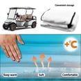thumbnail image 6 of XYZCANDO Tropical Beach Print Golf Cart Seat Cover | 4 Storage Pockets | Universal Non-Slip Washable Accessory for 2-Seat Golf Carts, 6 of 8