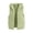 Green, variant on Flannel Striped Hooded Vest For Women, Zip-Up Sleeveless Hoodies Jacket, Ladies Fall & Winter Casual Loose Warm Top