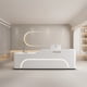 thumbnail image 5 of Office Luxury Reception Desk Cashier Table Register Shop Modern Conference Reception Desk Counter Theke Rezeption Bar Furniture My Lux Decor Round, 5 of 6