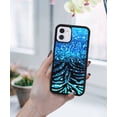 thumbnail image 5 of FINCIBO Soft Rubber Cover Case for Apple iPhone 11 6.1" 2019 (NOT FIT Apple iPhone 11 Pro 5.8" or Apple iPhone Pro Max 6.5"), Blue Glitter Sparkle With Black Blue Glitter Zebra, 5 of 5