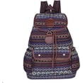 thumbnail image 3 of LinqiVintage Backpack for Women, Boho Casual Backpack Purse, Unique Ethnic Style Handbag & Shoulder Bag, Blue, 3 of 6