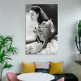 thumbnail image 6 of British Shakespearean Actresses Vivien Leigh Black And White Sexy Poster Wall Art Picture Painting Poster Canvas Print Posters Artworks Bedroom Living Room Decor 16x24inch(40x60cm), 6 of 6