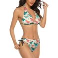 thumbnail image 2 of NICKSUN Women's Bikini Sets, Cute Print Two Piece Bathing Suits Sexy Halter Padded Bikini Swimsuits, 2 of 6