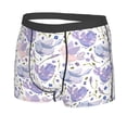 thumbnail image 5 of Goofa Lavender Flowers Printed Men's Boxer Briefs Underwear, Moisture-Wicking Underwear, Trunk,Soft and Breathable Cotton Underwear-, 5 of 9