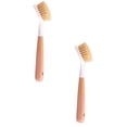 thumbnail image 1 of Oleegame 2PC Cleaning Brush Long And Short Handle Daily Necessities Household Kitchen Brush Log Multifunctional Cleaning Brush Natural Sisal Soft Wool Pot Brush, 1 of 4