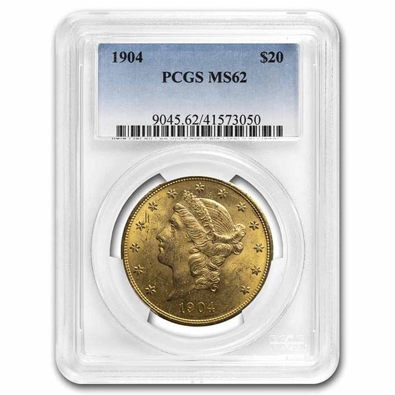 1904 $20 Liberty Gold Double Eagle MS-62 PCGS
