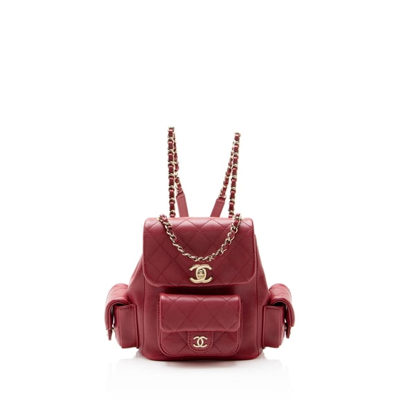 Pre-Owned Chanel Caviar Leather Cargo Duma Small Backpack