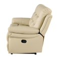 thumbnail image 5 of Titan Furnishings Modern Contemporary Leather Console Loveseat in Beige, 5 of 12