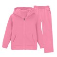 thumbnail image 2 of Angala 2 Piece Outfits For Girls Hooded Long Sleeve Sweatshirt With Wide Leg Pants Set Girls Autumn Daily Wear Clothes, 2 of 7