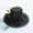 Black, variant on Women Derby Hats Church Dress Floral Tea Party Fascinators Bridal Organza Wedding Hat